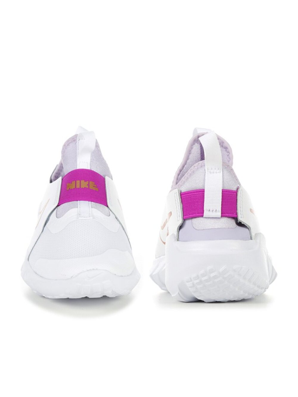 2/$40 💥🆕 Nike Flex Runner 2 White Violet Frost Slip-on Shoe | Size 6C | 7332 - Picture 4 of 6